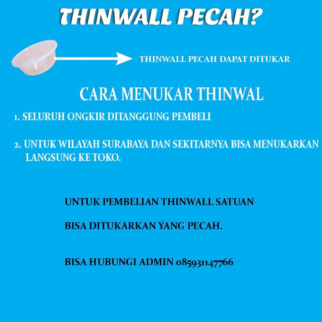 Thinwall Satuan/ Thinwall Persegi 750ML Otipack Thinwall OTS.750