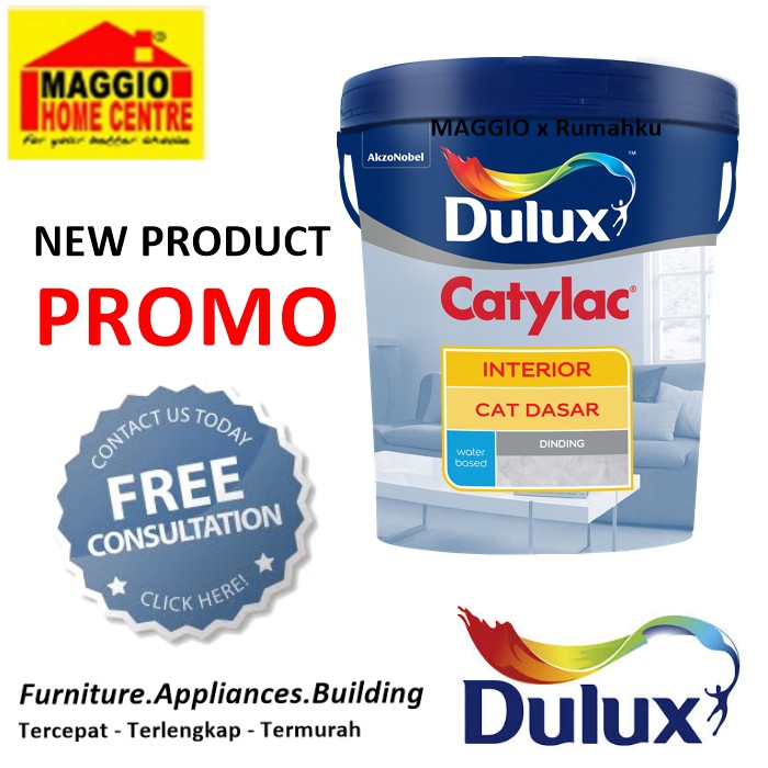 CAT DASAR INTERIOR- CAT DASAR DULUX - CATYLAC INTERIOR 4KG - DULUX