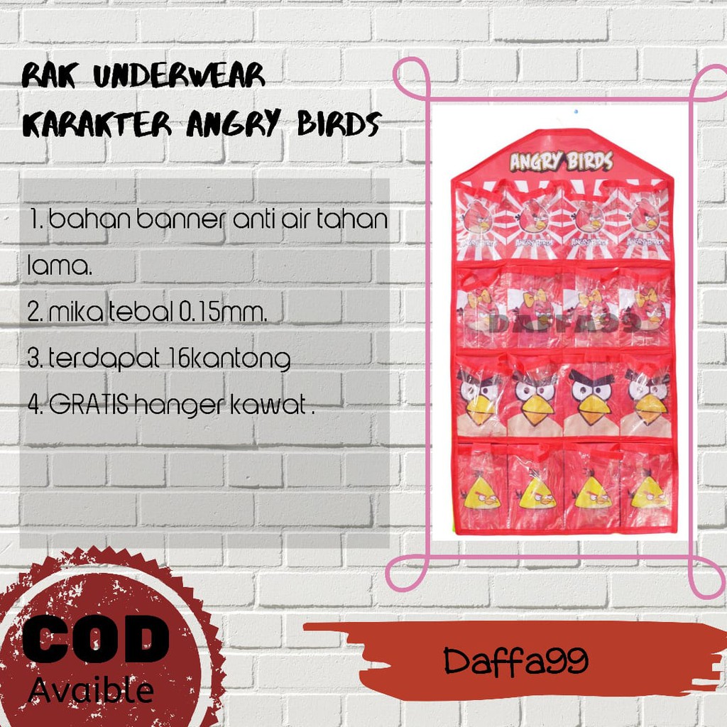 HANGER JILBAB RAK SEPATU TAS SENDAL GANTUNG ORGANIZER HSO RESLETING / UNDERWEAR