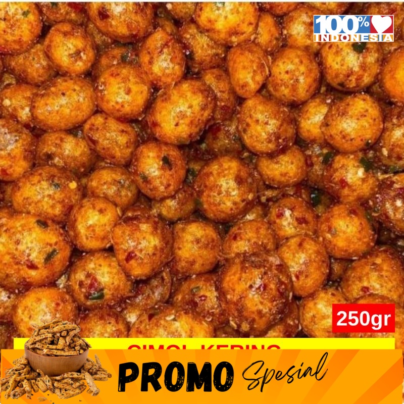 

Cimol Kering Cimolring Cimol Goreng Bulat 250gr