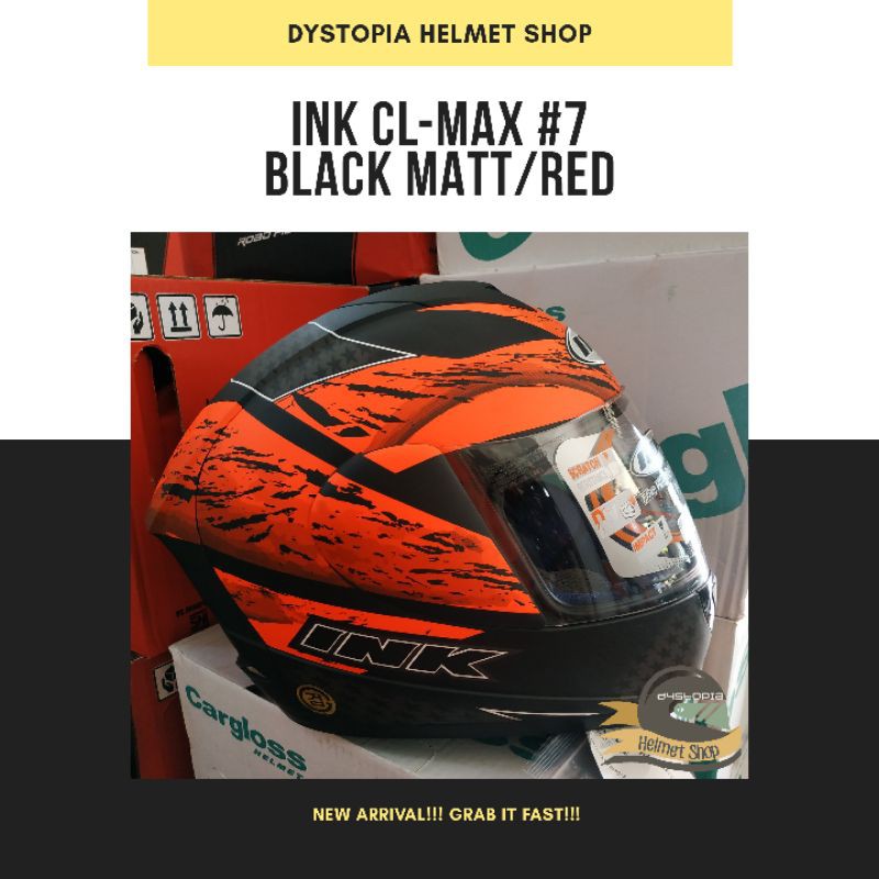 INK CL MAX Seri 7 Black Matt Red Helm INK CL MAX #7 Black Matt Red