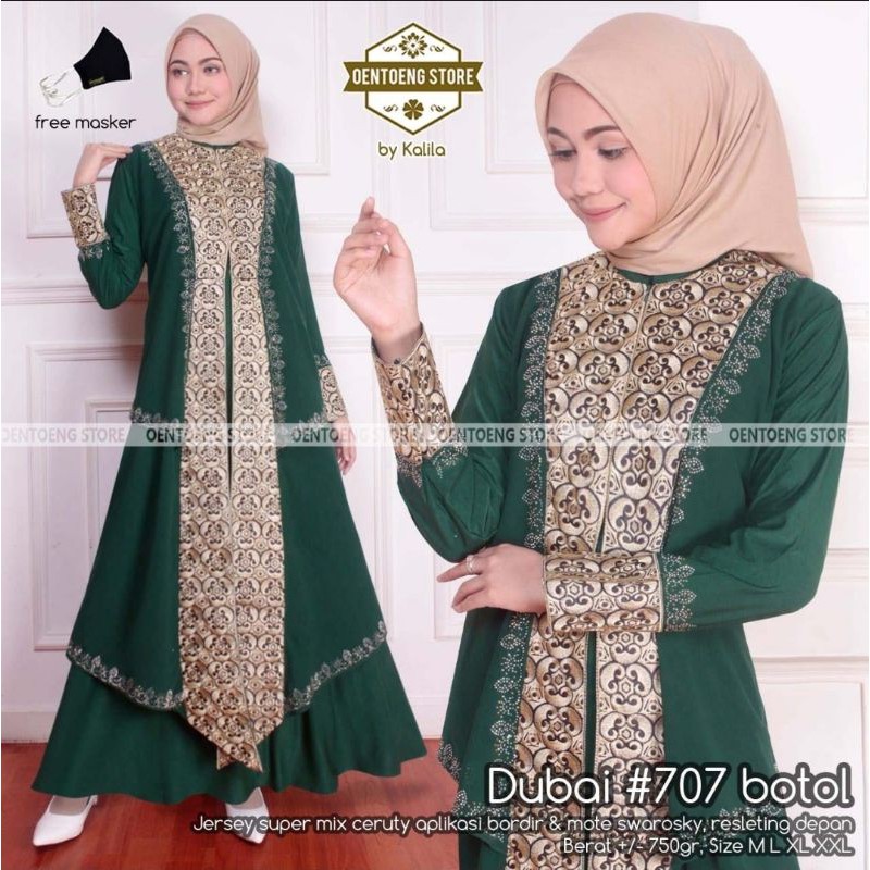 abaya dubai turkey WARNA 707 original mewah elegan cantik