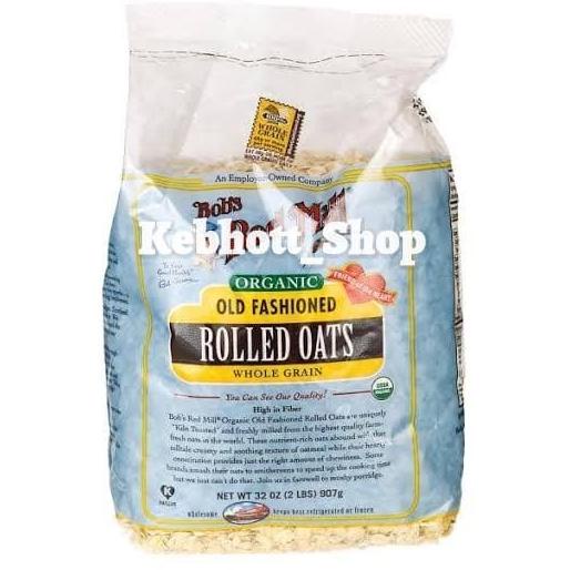 

Bob'S Red Mill Organic Old Fashioned Rolled Oat Whole Grain | Bob Red - Menu Instan