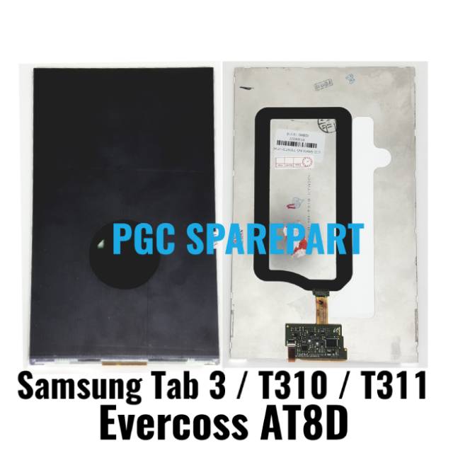 Original OEM LCD Tablet Samsung Galaxy Tab 3 Size LCD 8 inch T310 T311 Evercoss AT8D Evercross Cross