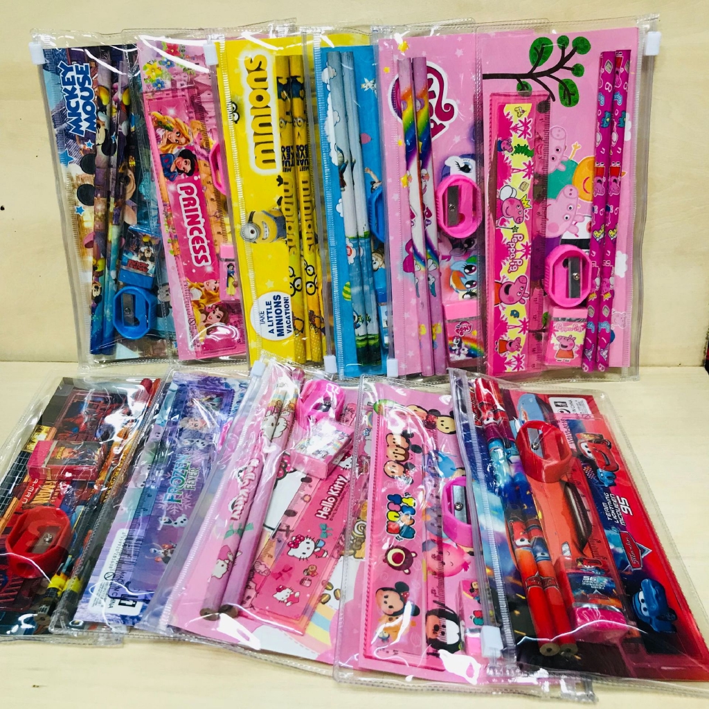 

Study Set / Stationery / Alat Tulis Set Karakter Anak Tipe
