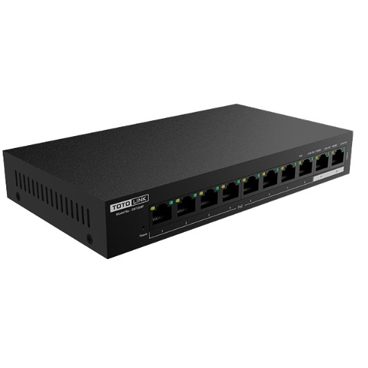TOTOLINK SW1008P SWITCH POE 8 PORT 10/100 Mbps + 2 Port GIGABIT UPLINK