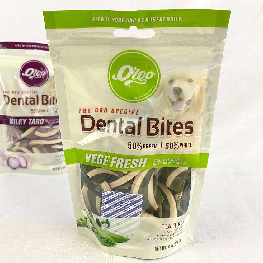 

ORGO Snack Anjing VEGE FRESH Dental Bites 125g