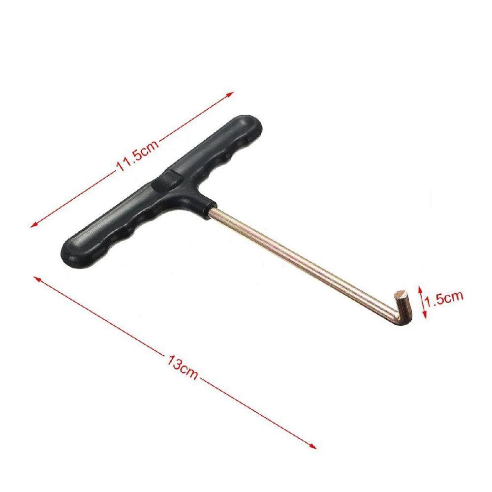 Quinton Spring Pull Tool Black Trampoline Install Trampolin Spring Pull Tarik Kait Untuk Outdoor Mat T-Hook Tent Peg Puller