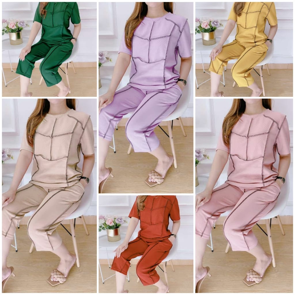 BISA COD / NEW ARRIVAL / SET TERBARU / shine - uv/ BAJU JALAN JALAN WANITA / BAJU SANTAI CEWEK / 1SE