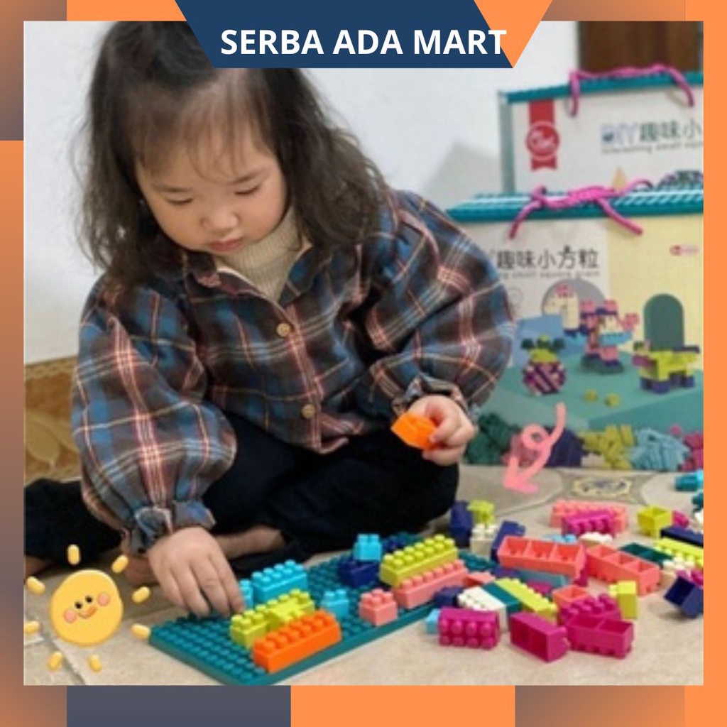 Mainan Lego Balok isi 120pcs DIY Brick Lego Mainan Anak Edukasi 3tahun - Serba Ada Mart