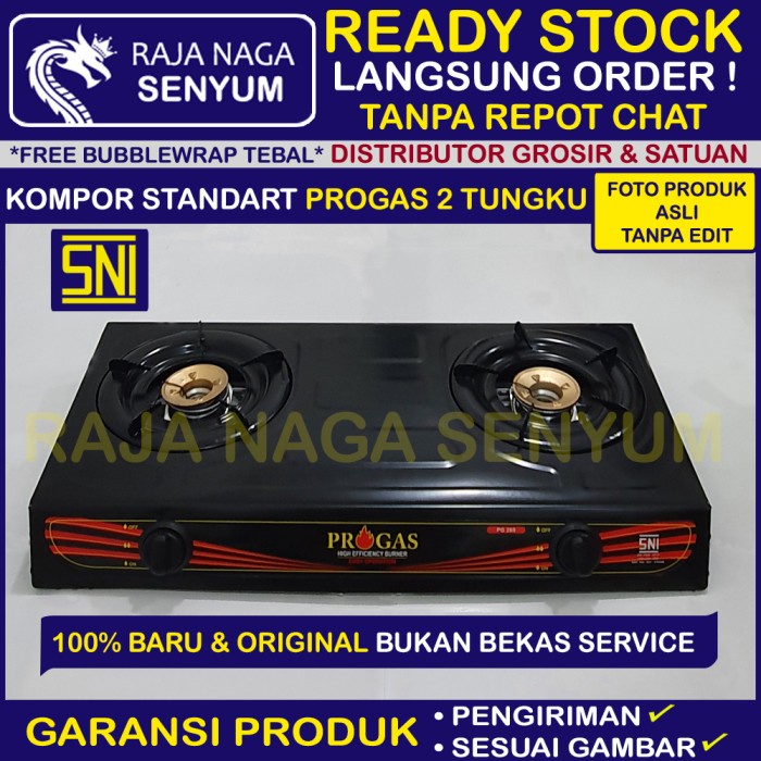 KOMPOR 2 TUNGKU PROGAS DUA STANDART MURAH SNI EKONOMIS NO RINNAI WINN