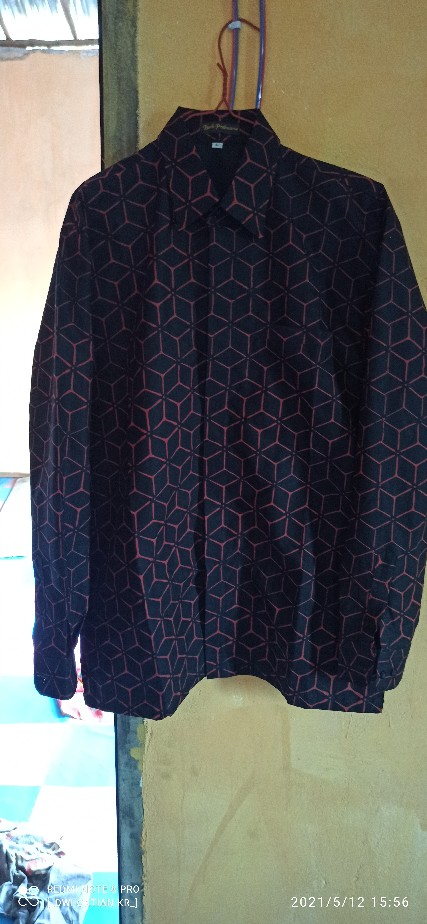 Cap Diamond Kemeja Batik Pria Lengan Panjang Kain Atasan Baju Cowo Cowok Jumbo Modern Premium