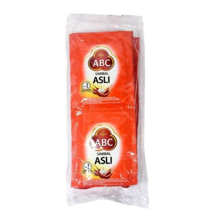 

Sambal ABC Asli 1 renceng (10 x 22gr)