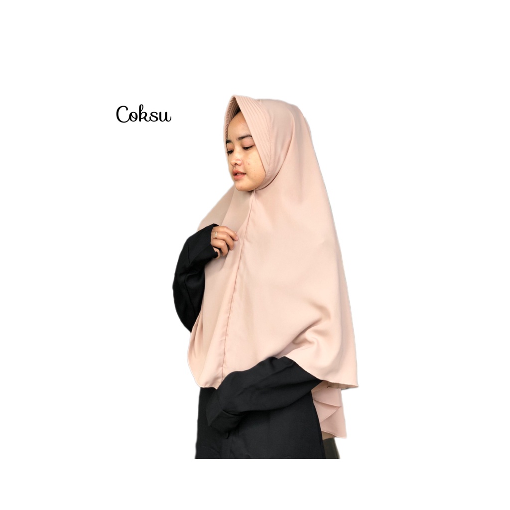Khimar Jumbo hijab khimar jumbo per jilbab wolfis antem kerudung instant instan-jumbo coksu