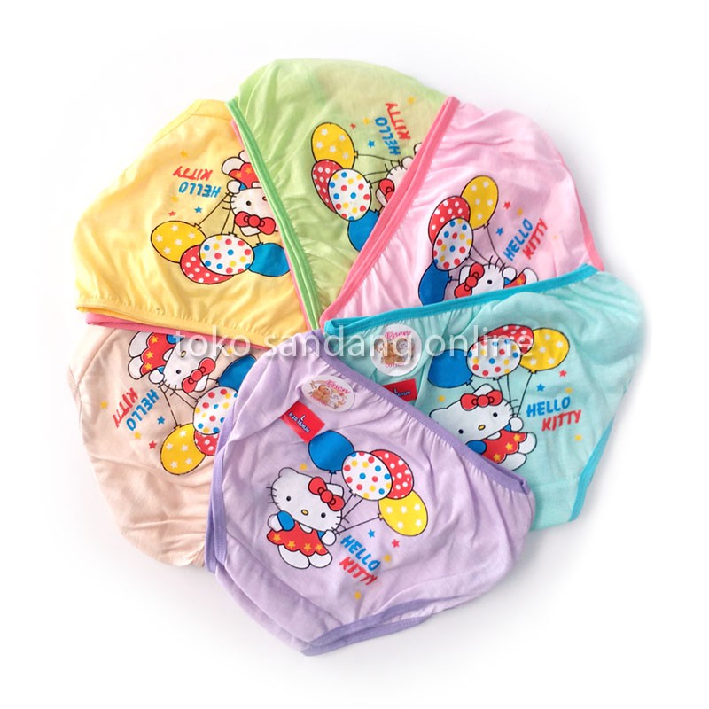 LUSINAN 12pcs CD Celana Dalam Anak Cewek Essen