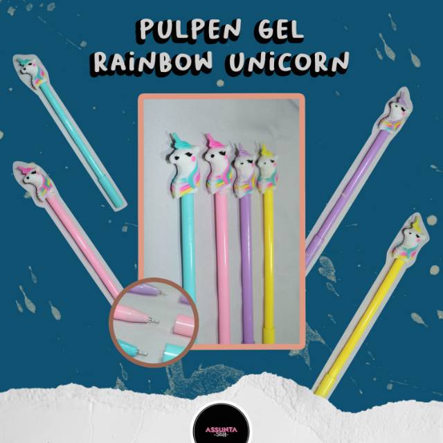 

[AS] PULPEN GEL RAINBOW UNICORN