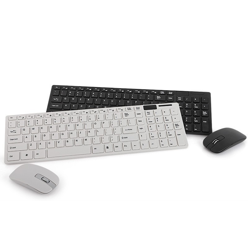 Keyboard Mouse Slim Wireless Support PC Laptop High Quality