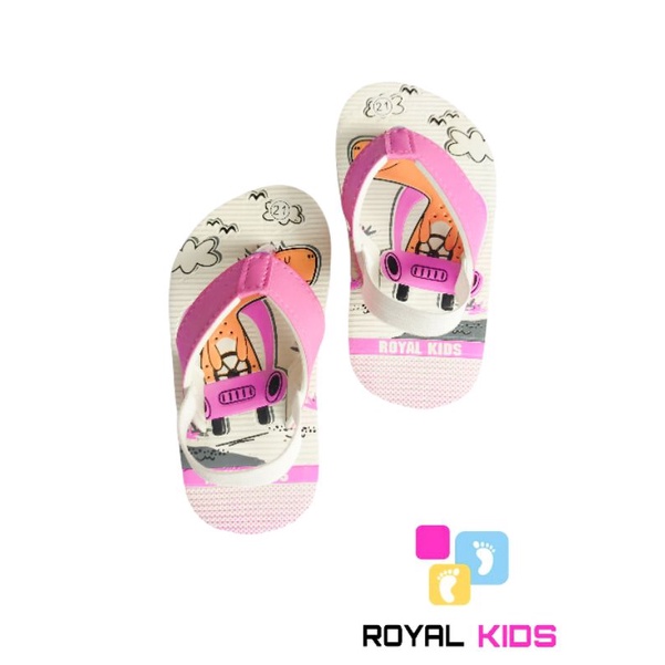 SANDAL BEBY DINO ROYAL KIDS (bisa custom nama)