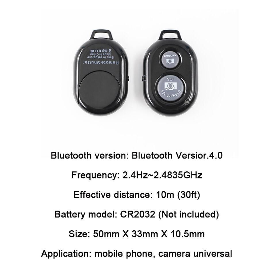 Bluetooth Remote Control Tomsis / Remote Selfie Shutter for Android IOS Smartphone Portabel