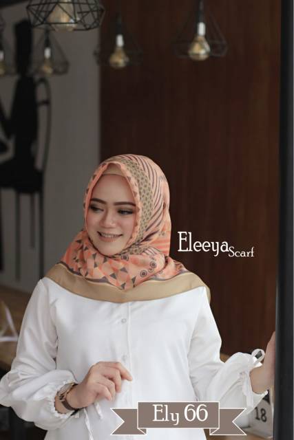 HIJAB SEGIEMPAT MOTIF PRINTING II Eleeya Scarf ELY 66