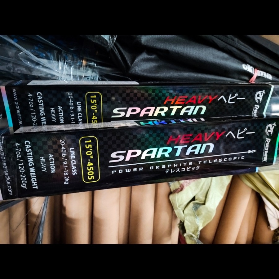 joran  Surf Pasiran Pioneer spartan 360-420 joran surf carbon original pioneer - 360