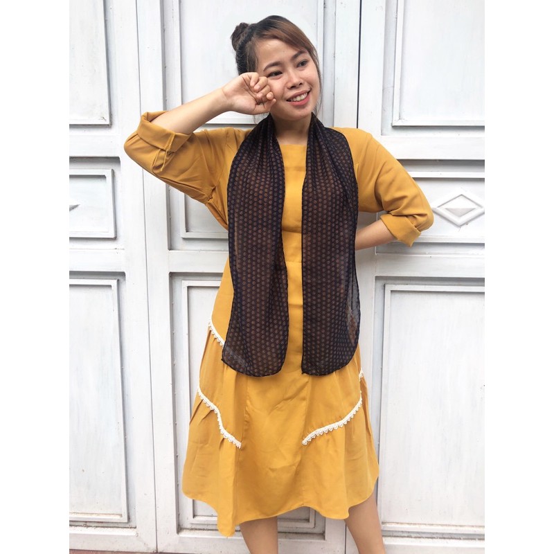 01-20 SYAL Motif Wanita Leher Fashion Batik Neckscarf-LONG 15