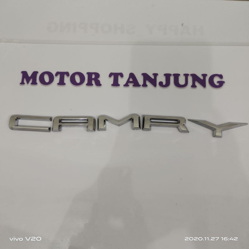 emblem tulisan CAMRY pisah original