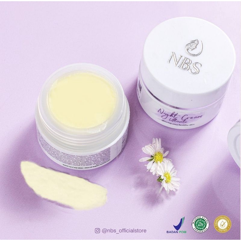 NBS Skincare Night Cream Ultimate Whitening ecer 15gr