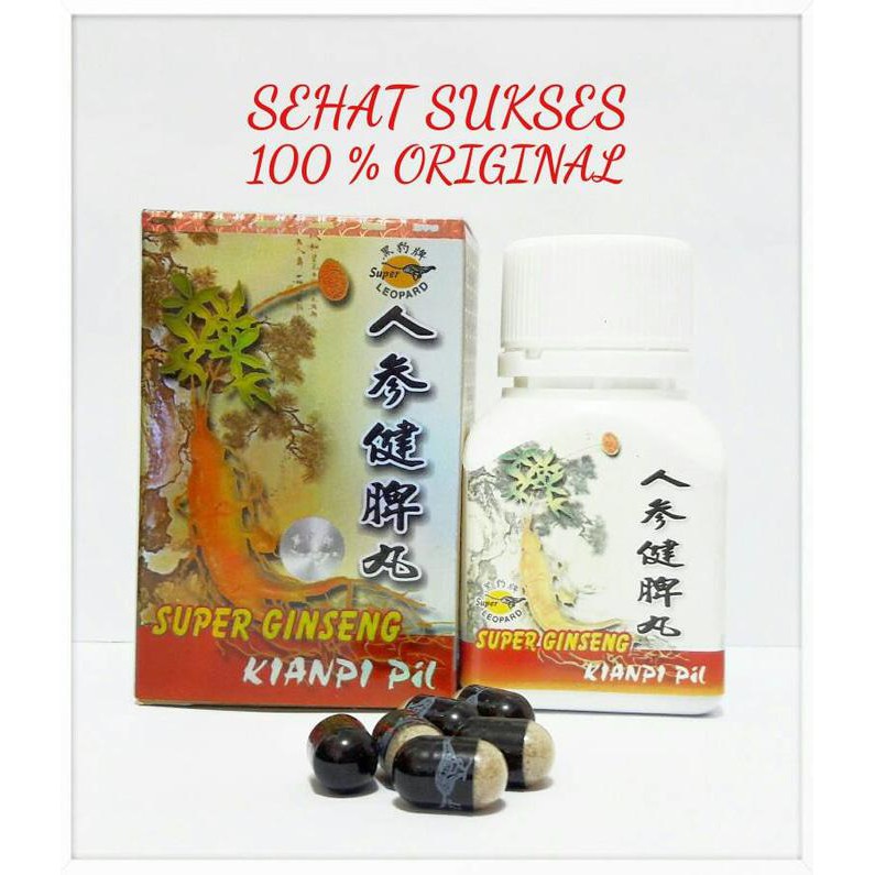 Super Ginseng Kianpi Pil Super Leopard isi 30-Obat Nafsu Makan Herbal
