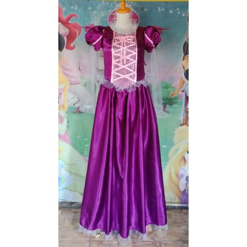 Rapunzel Baju Kostum Dewasa