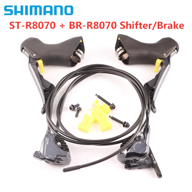 Import Shimano Ultegra Di2 R8070 ST-R8070 + BR-R8070 Hydraulic Disc Brake - Flat Mount - 2x11-speed