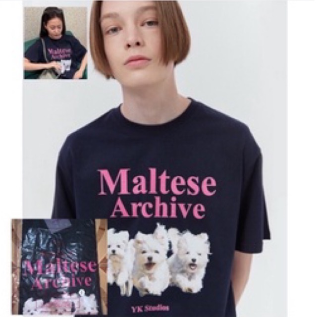 [PO] MALTESE ARCHIVE HALF T-SHIRT NAVY YERI RED VELVET