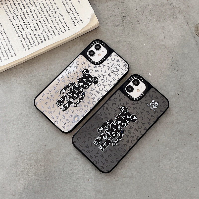 CASETiFY BearBrick Mirror iPhone Case (iPhone 13 Pro Max/13/13 Pro/13Mini/12/12Pro/12Mini/12Pro Max/