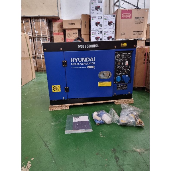 Genset silent diesel 5000 watt Hyundai