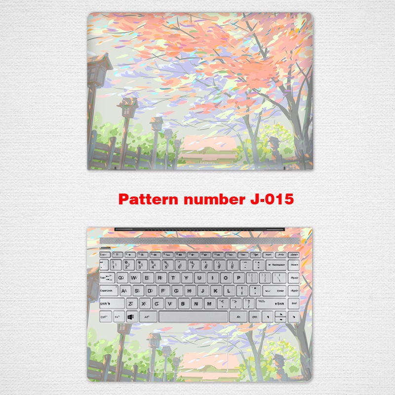 2 Pcs Stiker Pelindung Laptop Notebook Motif Pemandangan Ukuran 12 13 14 15.6 Inch Untuk ASUS X454 X540 X550 X554 GM501 GL502