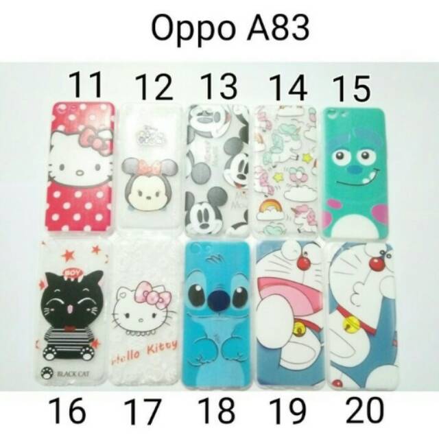 Case Karakter For Oppo A83/ Softcase Cewek Oppo A83