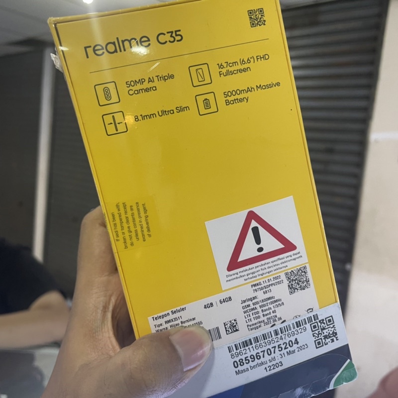 realme c35 new ram 4/64gb garansi resmi warna hijau