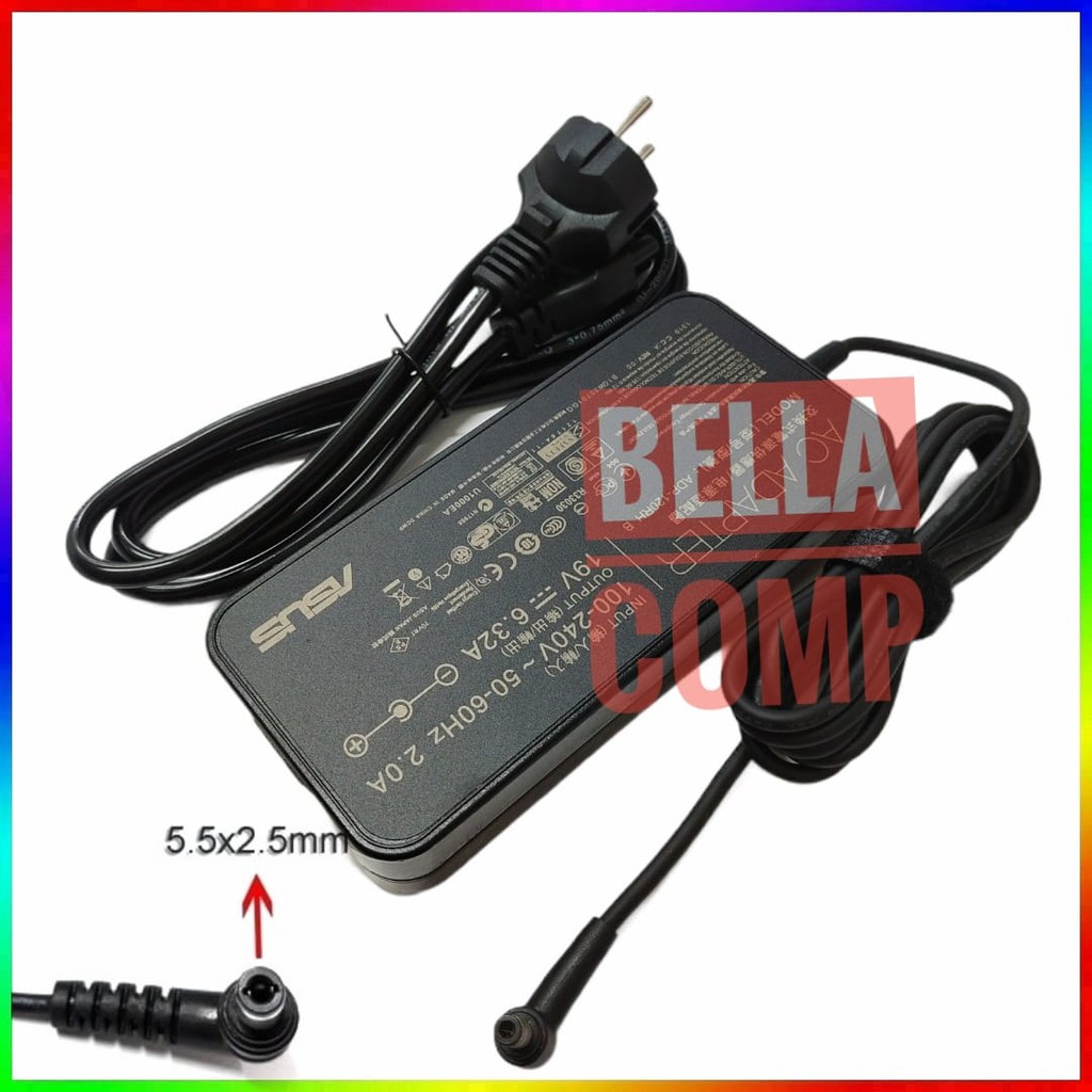 19V 6.32A 5.5*2.5mm 120W Adaptor Charger Laptop Asus ROG PA-1121-28 ADP-120RH B ASUS N750 N500 G50 N53S FX50J N76 N76V N76VJ N76VZ N81VP NX90 NX90JQ ZX50 ZX50JX4200 ZX50JX4720 FX50