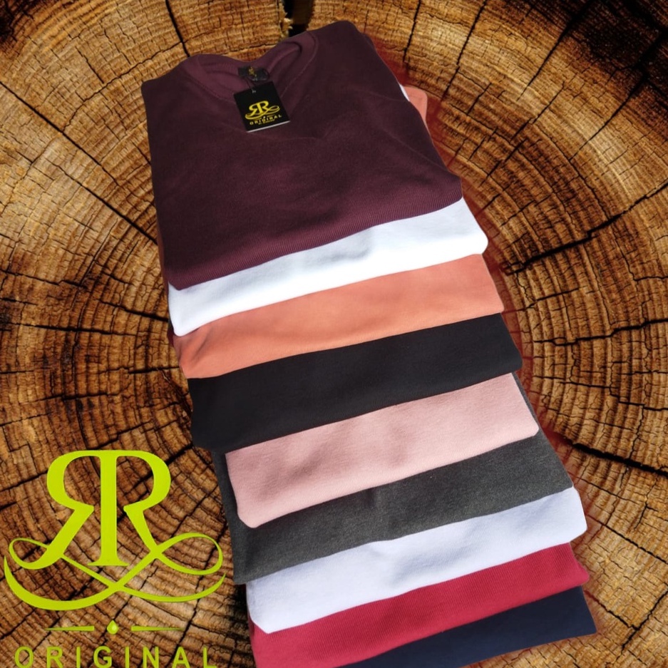 Kaos Polos All Size // Full Catton RIB // UNISEX // ORIGINAL