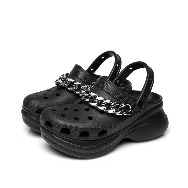 Croc sandal   Classic Bae Clog Chain Embellished / Sandal wanita Crocs classic bae platform by rante