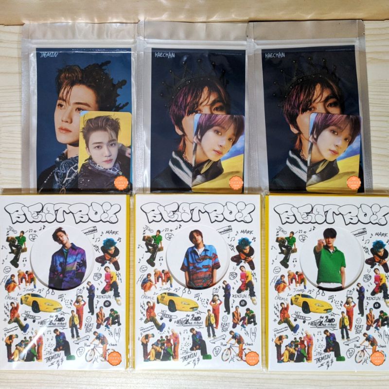 [Ready Stock] NCT Dream MD Beatbox Postcard Book 4x6 Photo Set Haechan Jaemin Jeno