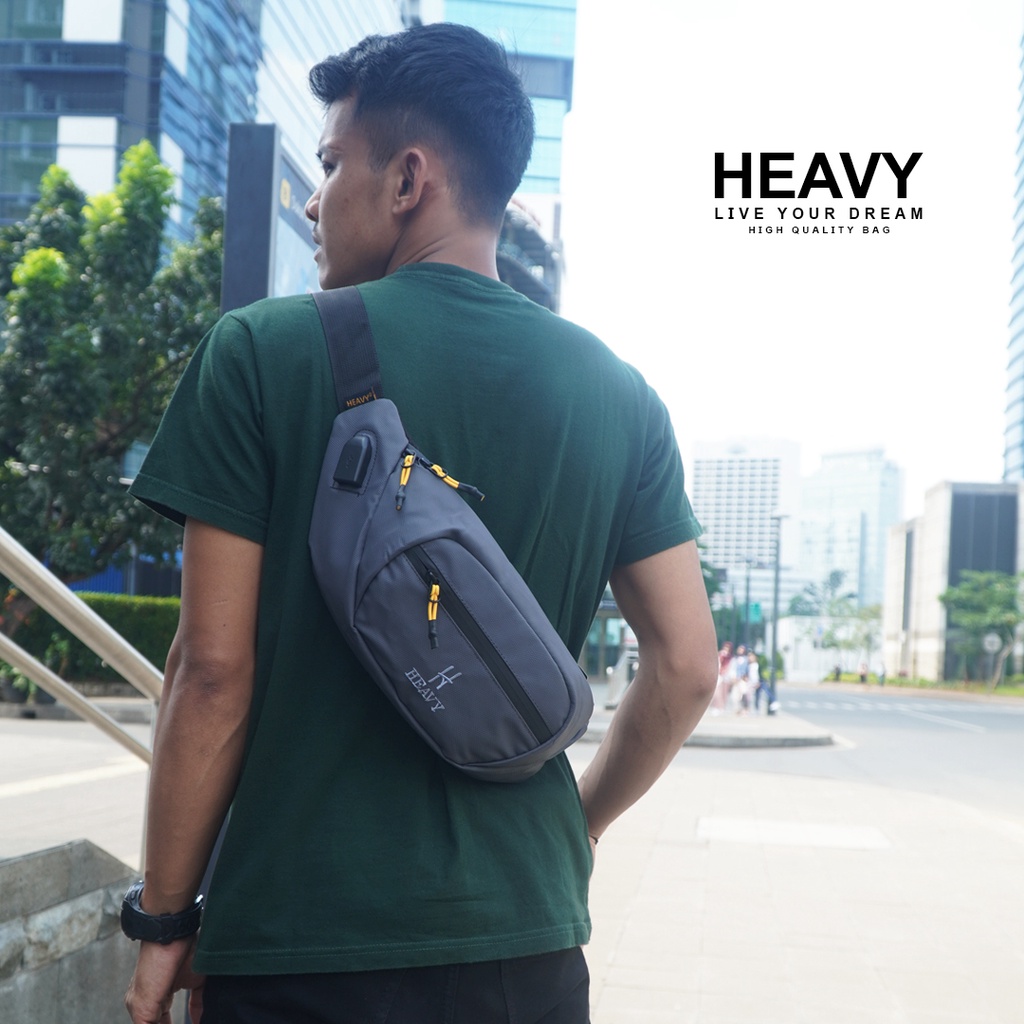 HEAVY WAISTBAG WATERPROOF | Tas Pria Casual | Tas Pinggang Obelix