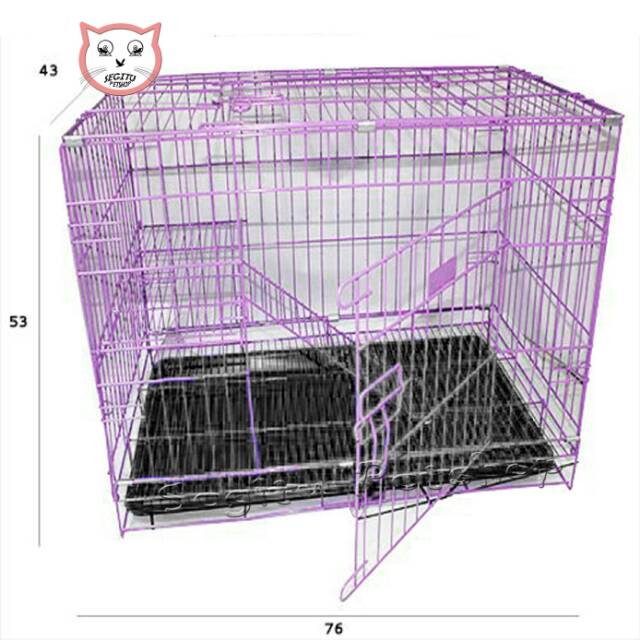 Kandang Kucing Anjing 2 Tingkat Ukuran 75cm