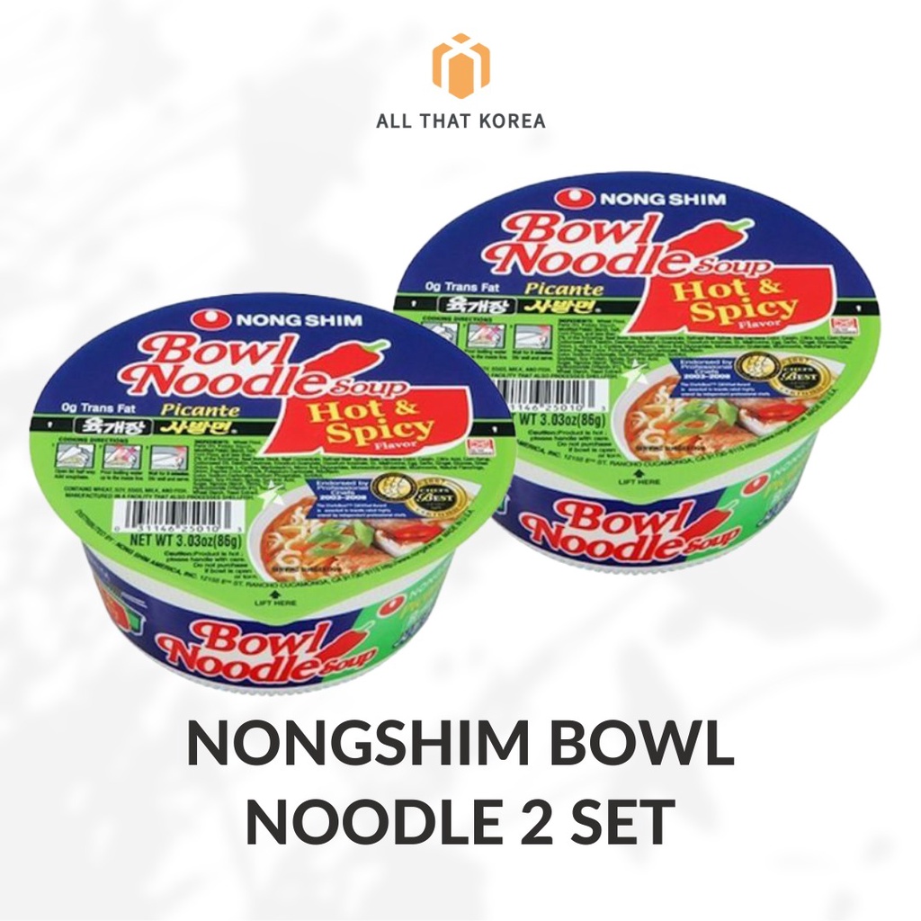 

Nongshim Bowl Noodle Spicy Beed Set 2 pcs