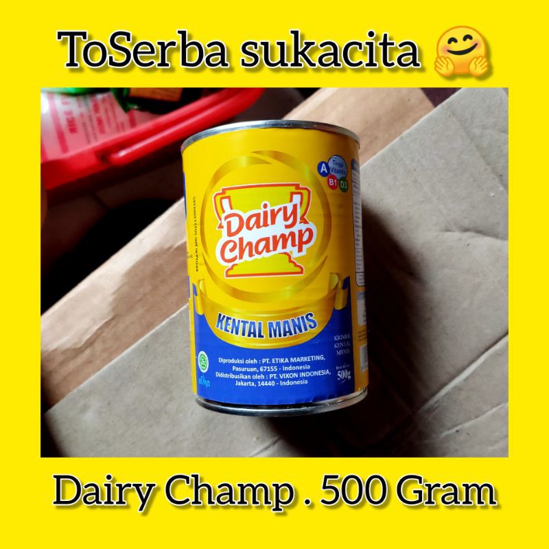 

Susu Kental Manis . Dairy Champ . 500 Gram
