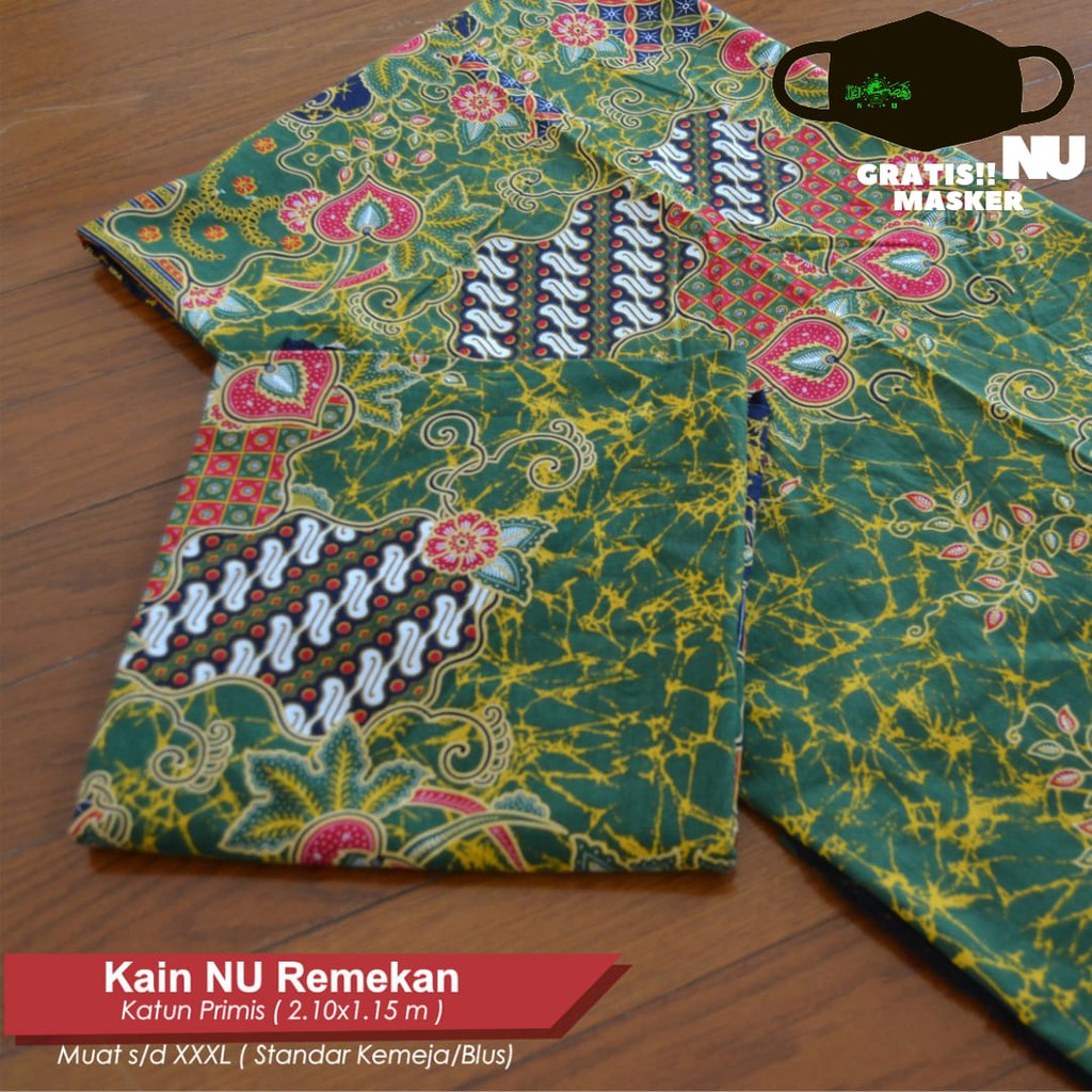 Kain NU Nahdlatul Ulama Kain Batik NU Remekan Bahan Batik NU Original LPNU Fashion Batik NU Original