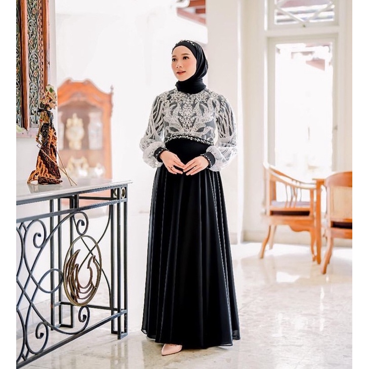 Elnara dress gamis - Open PO