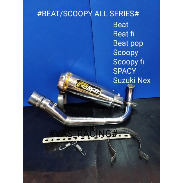 KNALPOT RECING RCB KAPSUL BEAT/SCOOPY ALL SERIES beat.fi.carbu.scopy.fi.suzuki nex