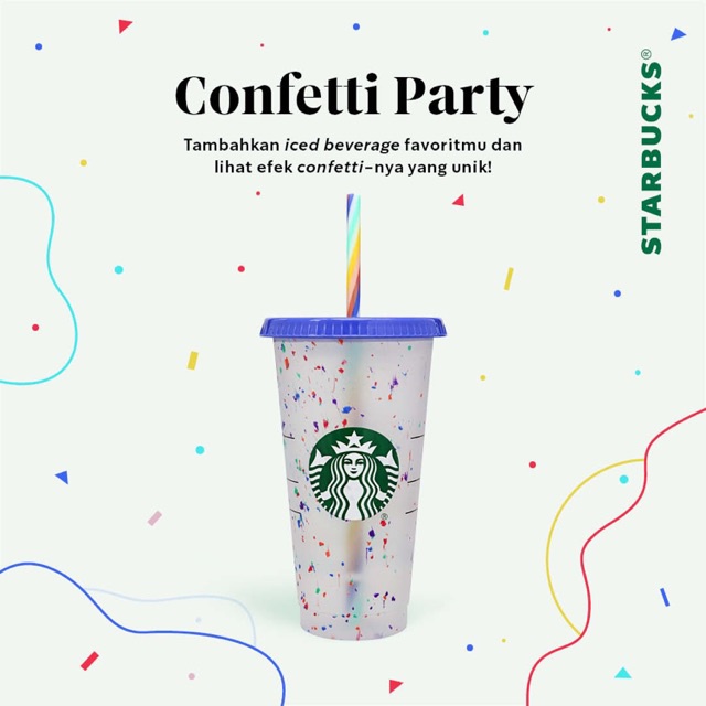 Starbucks Confetti Cup Color Changing Cup Reusable Cup Cold Cup With Straw Water Cup Plastic Tumbler with Lid Straw Cup gifts beauty