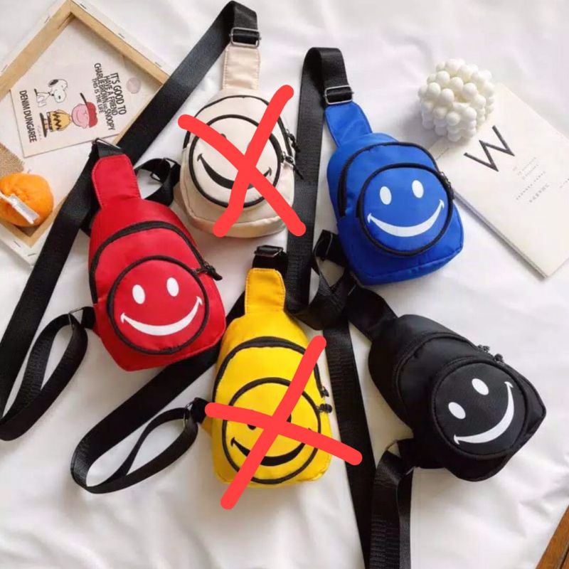 Rully Tas Selempang Anak Smile Tas Anak Unisex / Waistbag Anak Terbaru